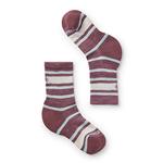 Kid`s Hike Lite Cushion Striped Crew Socks: J19 ARGYLE PURPLE